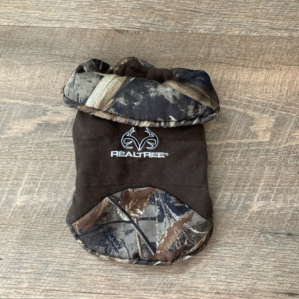 Real Tree | Insulated Canvas Camouflage Small Canine Winter Fleece Lined Jacket